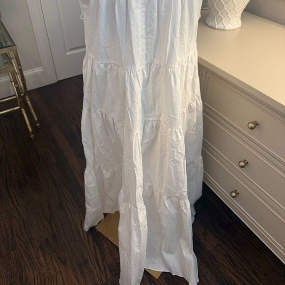 NWT Pomander Place Tuckernuck White Carmen Dress-F14 - Picture 4 of 6